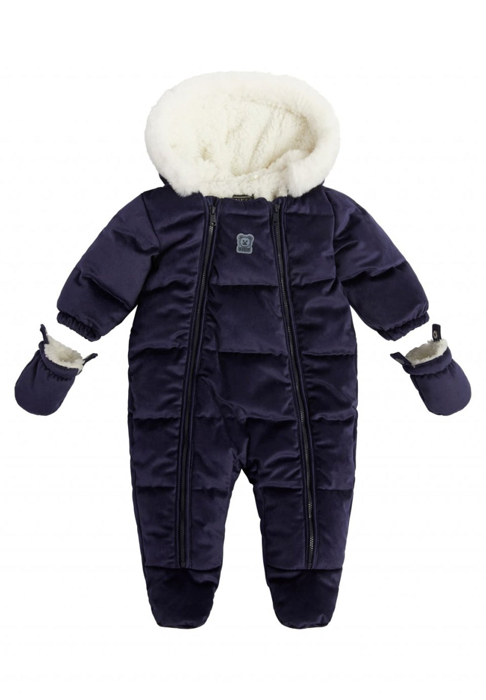 Blue baby snowsuit