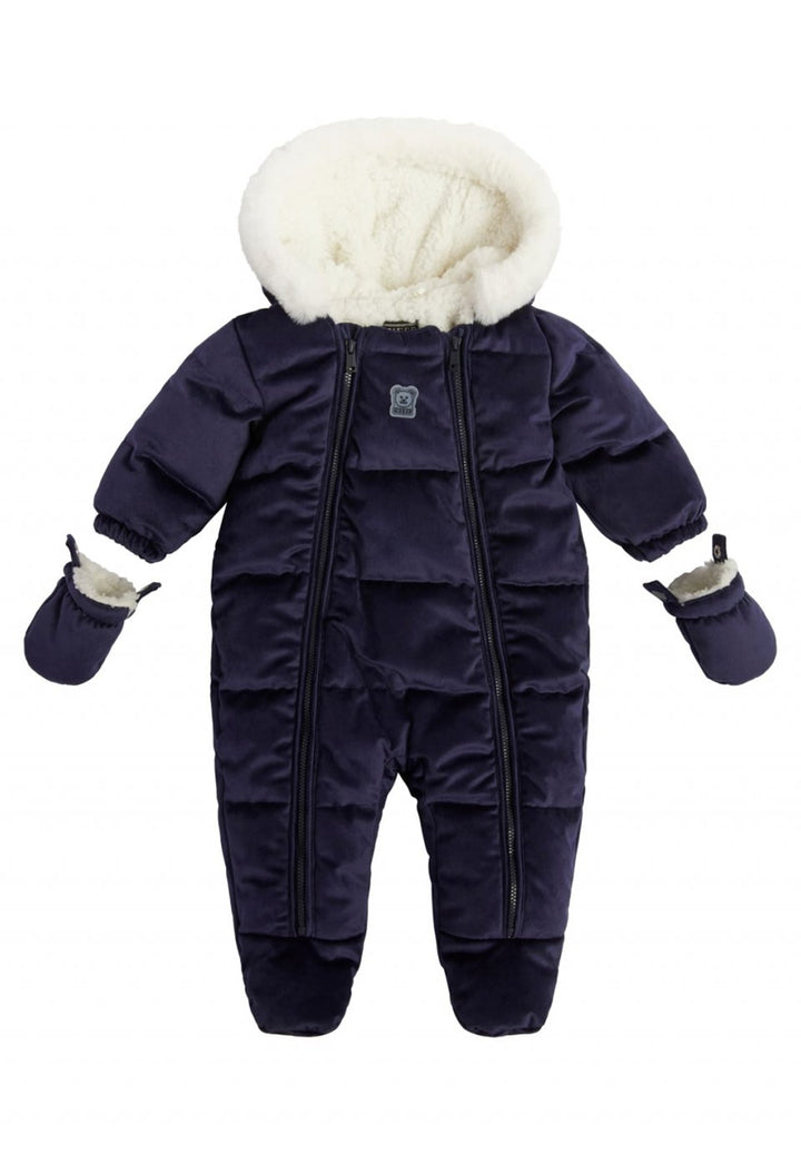 Blue baby snowsuit