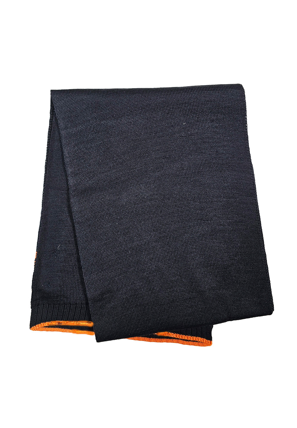 Blue and orange scarf for a child