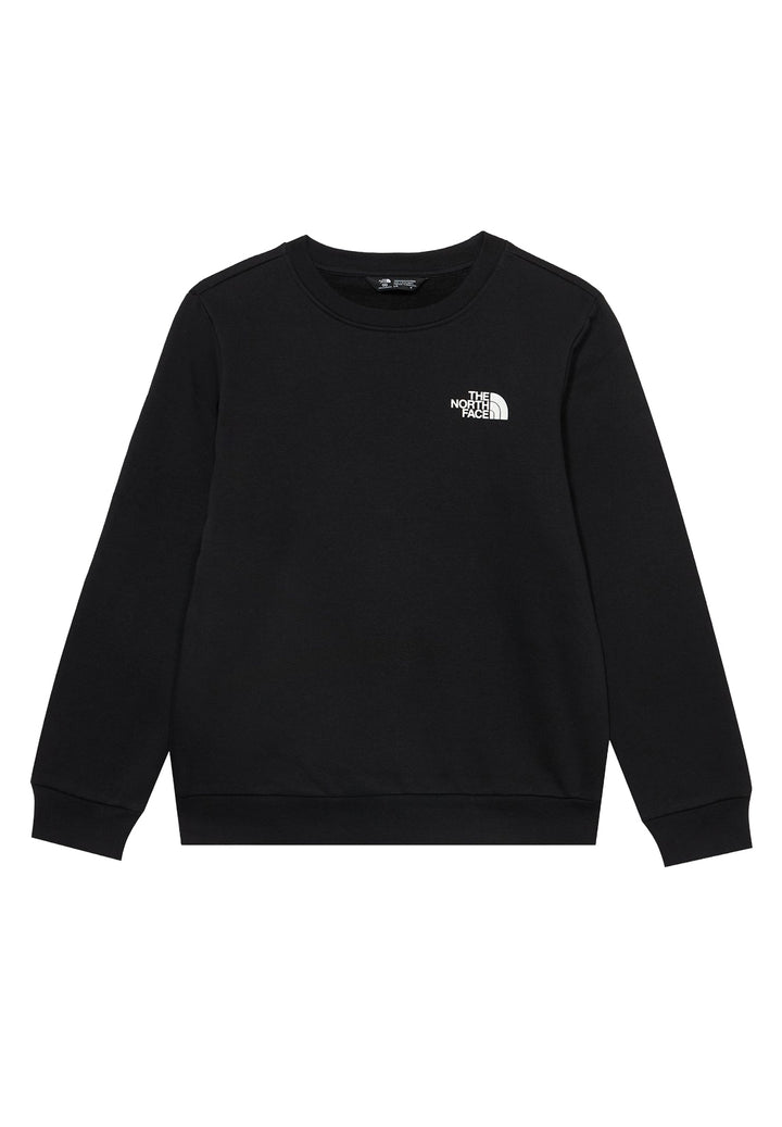 Schwarzes Sweatshirt mit Rundhalsausschnitt für Kinder