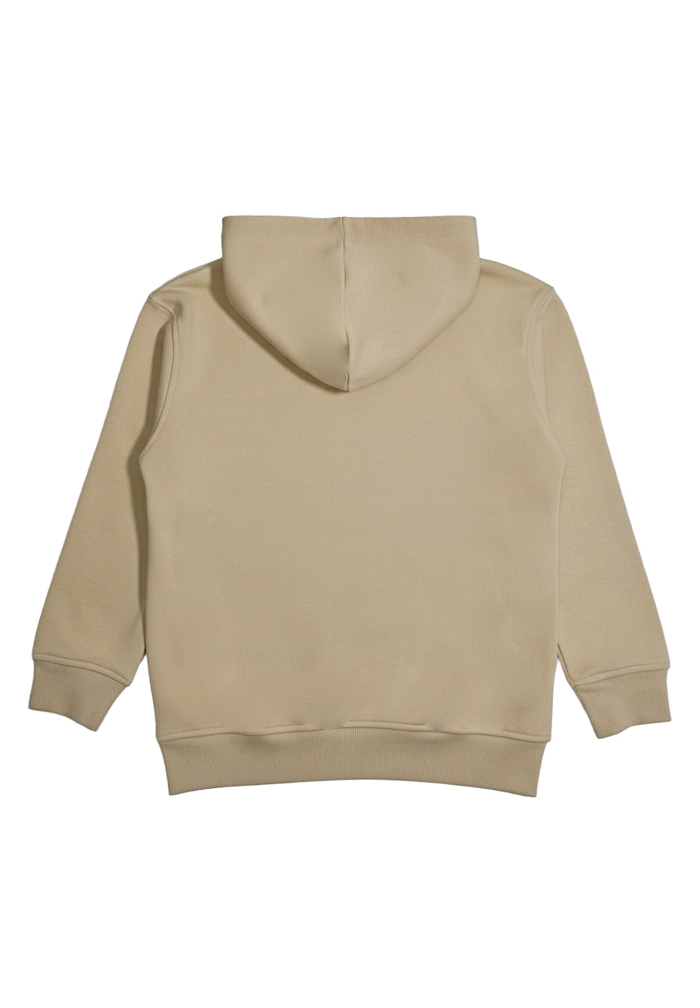Beige hooded sweatshirt for kids