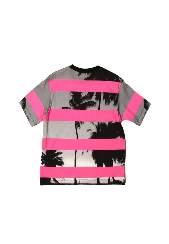 T-shirt nero-fuxia per bambina - Primamoda kids