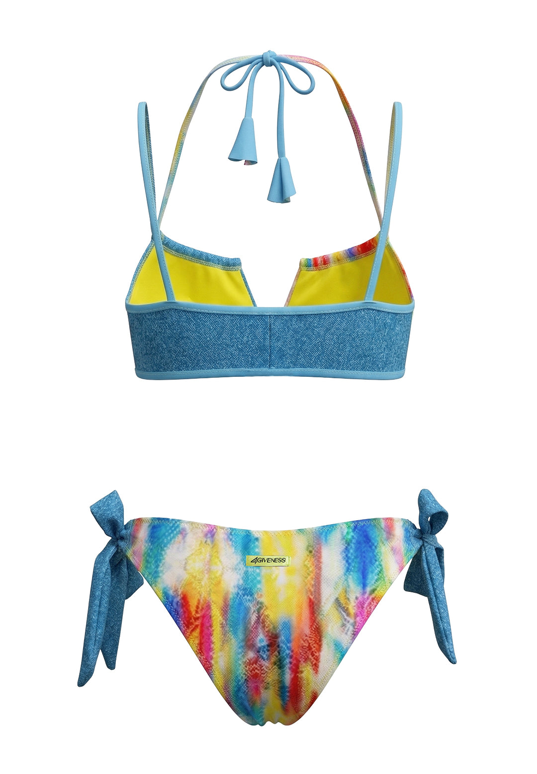 Multicolor bikini swimsuit for girls