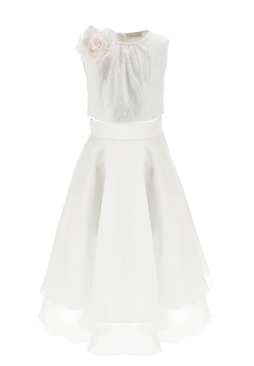 Ensemble haut et jupe blancs pour filles
