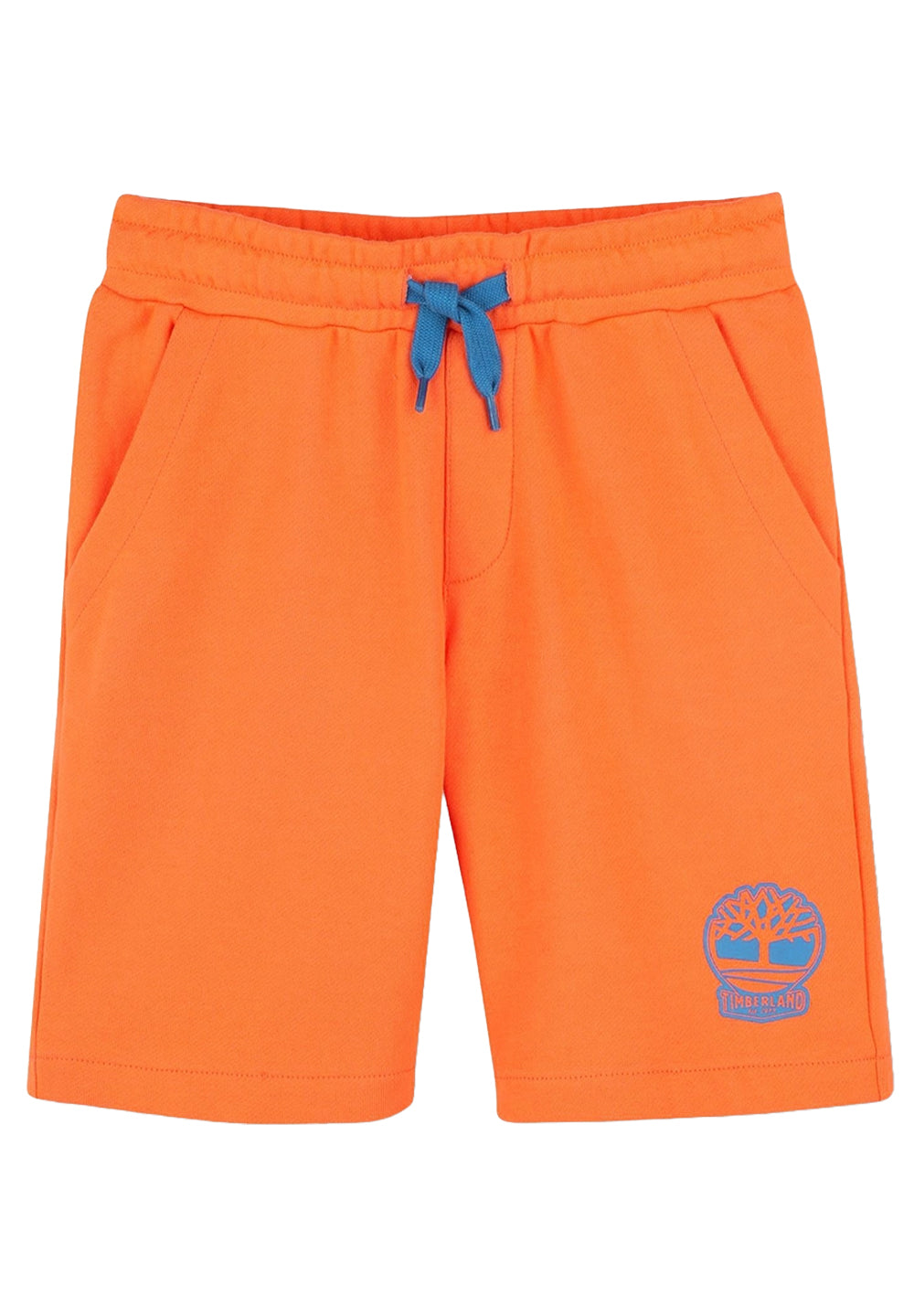 Orange sweatshirt shorts for boys
