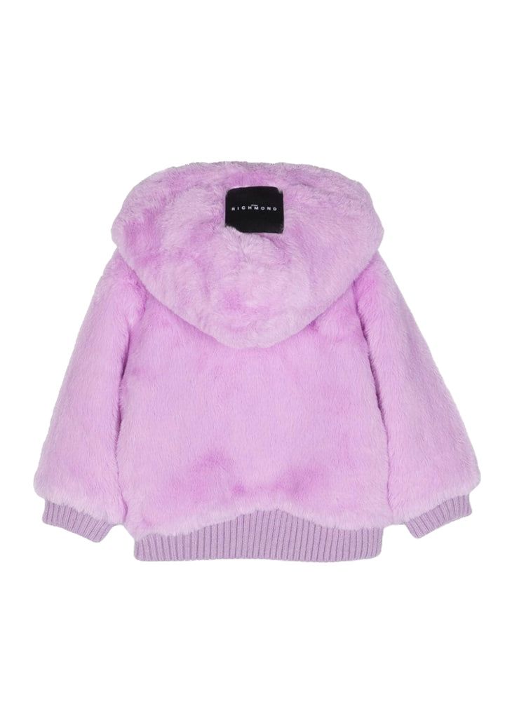 Veste en fourrure lilas pour bébé fille nouveau-née