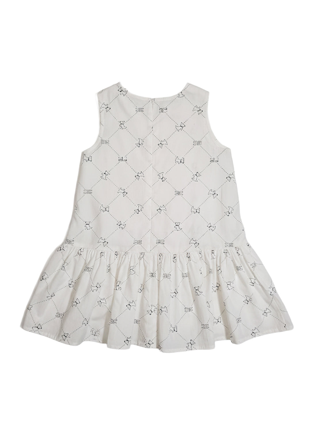 Weißes Kleid für Babymädchen