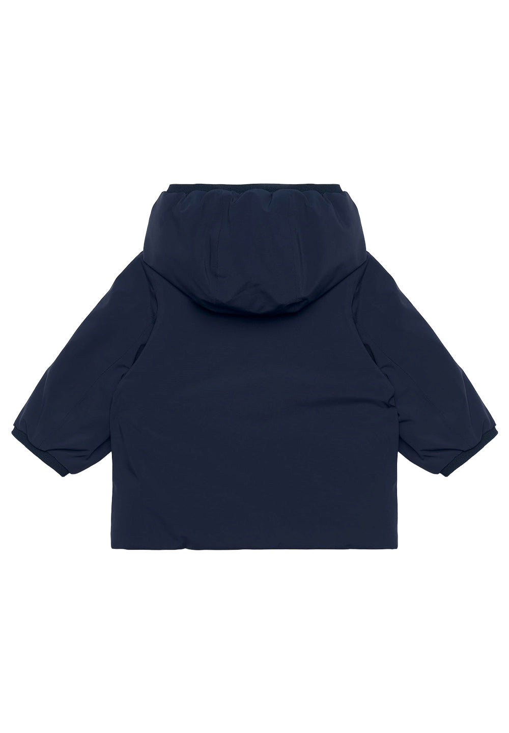 Chaqueta reversible azul-verde para recién nacido