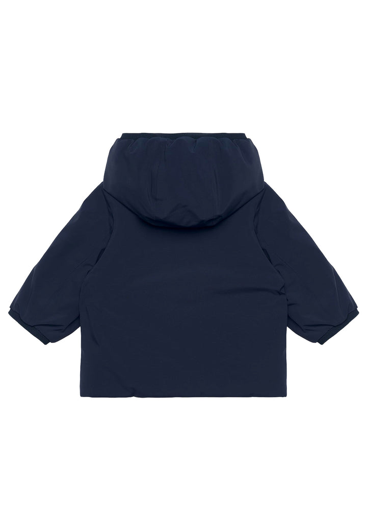 Chaqueta reversible azul-verde para recién nacido