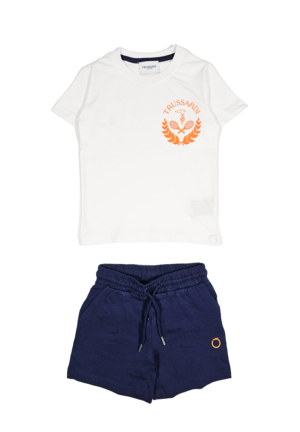 Completo bianco-blu per bambino - Primamoda kids