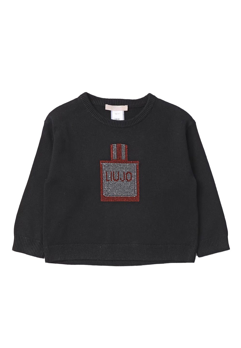 Pull noir pour bébé fille