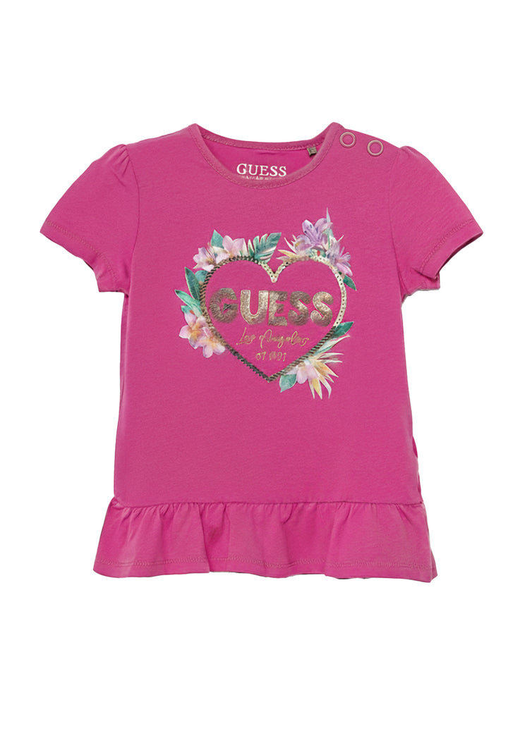 Camiseta fucsia para bebé niña