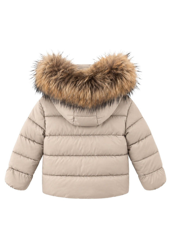 Giubbotto beige per neonata