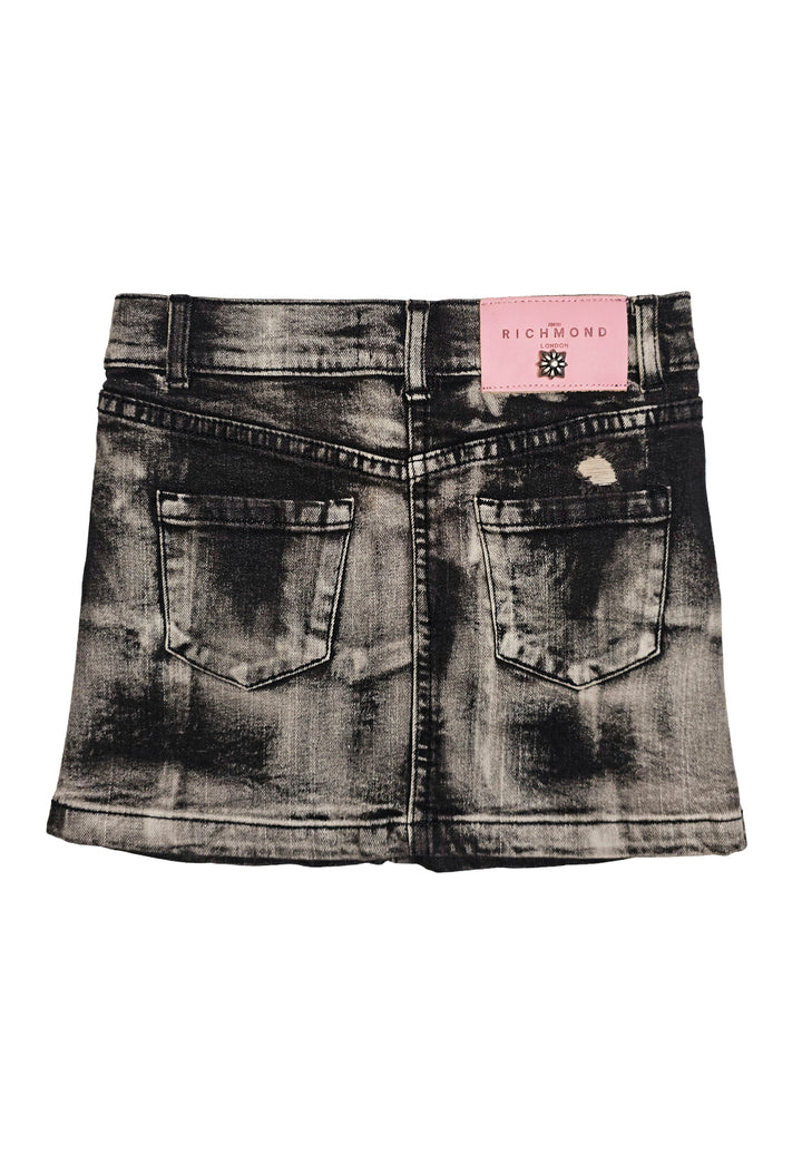Grey denim skirt for girls