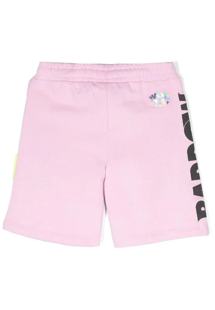 Pink sweatshirt shorts for girls