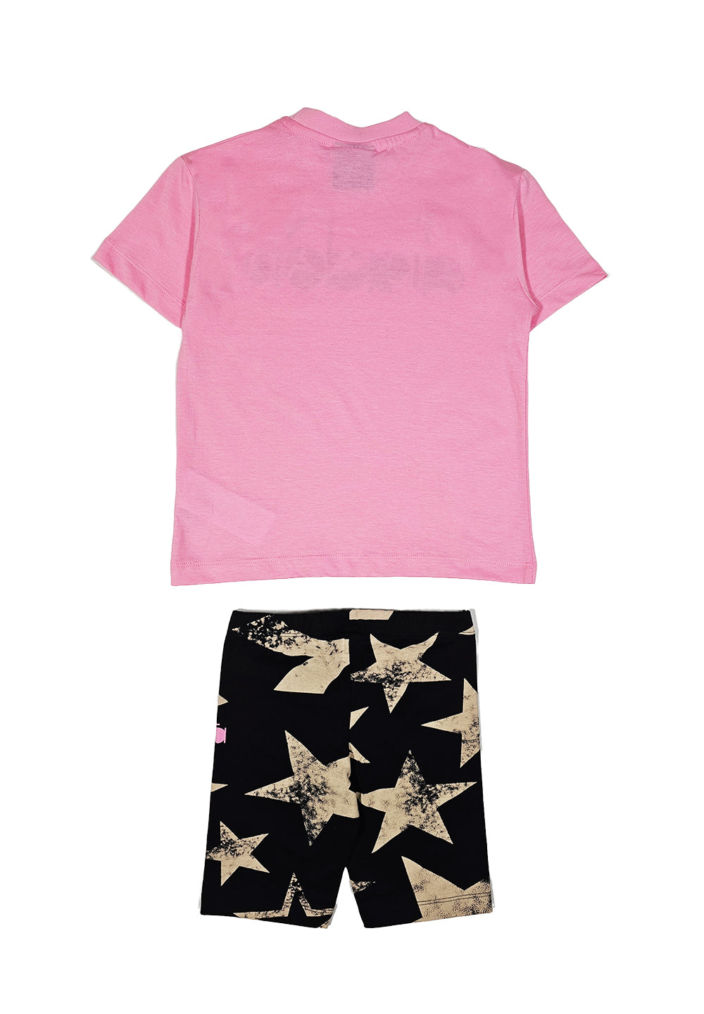 Conjunto rosa y negro para niña