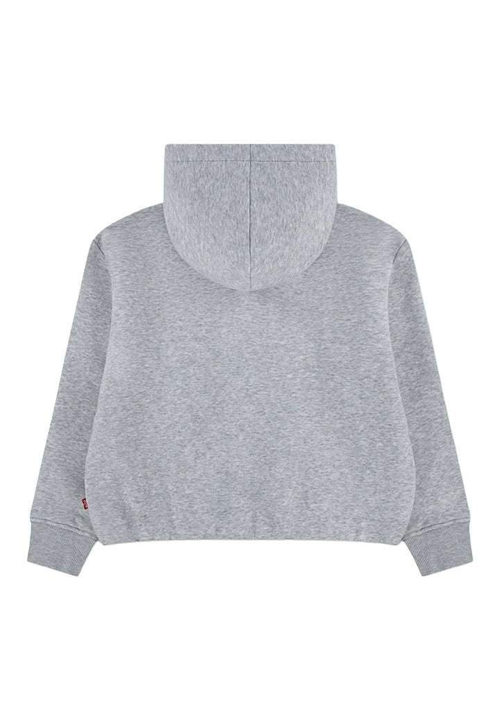 Grey hooded sweatshirt for girl