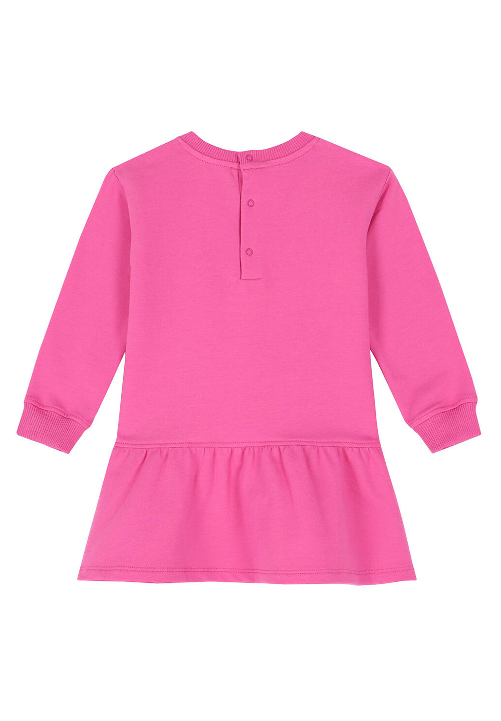 Robe sweat fuchsia pour fille