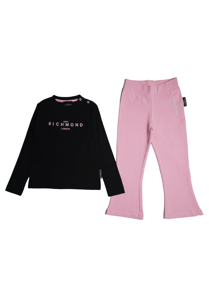 Conjunto negro y rosa para bebé recién nacida