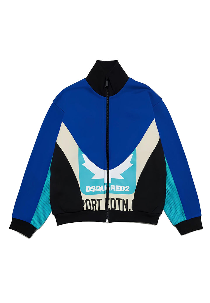 Blue zip-up hoodie for boys