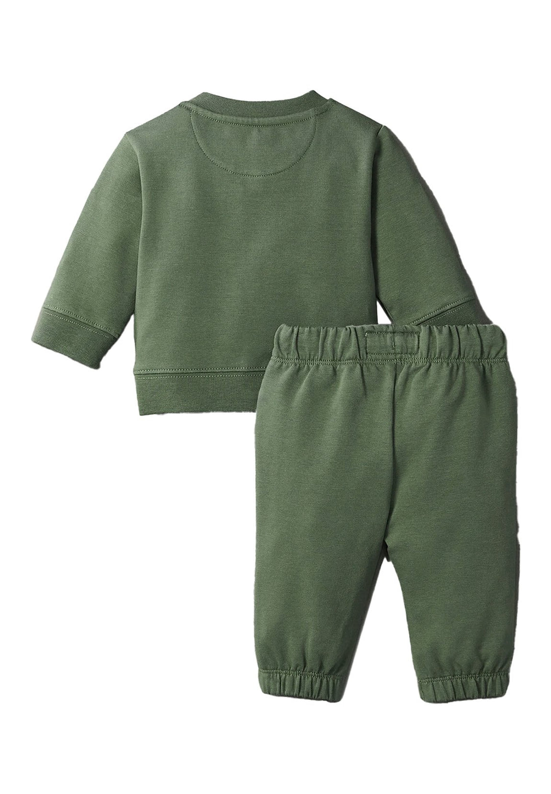 Green sweatshirt set for newborn