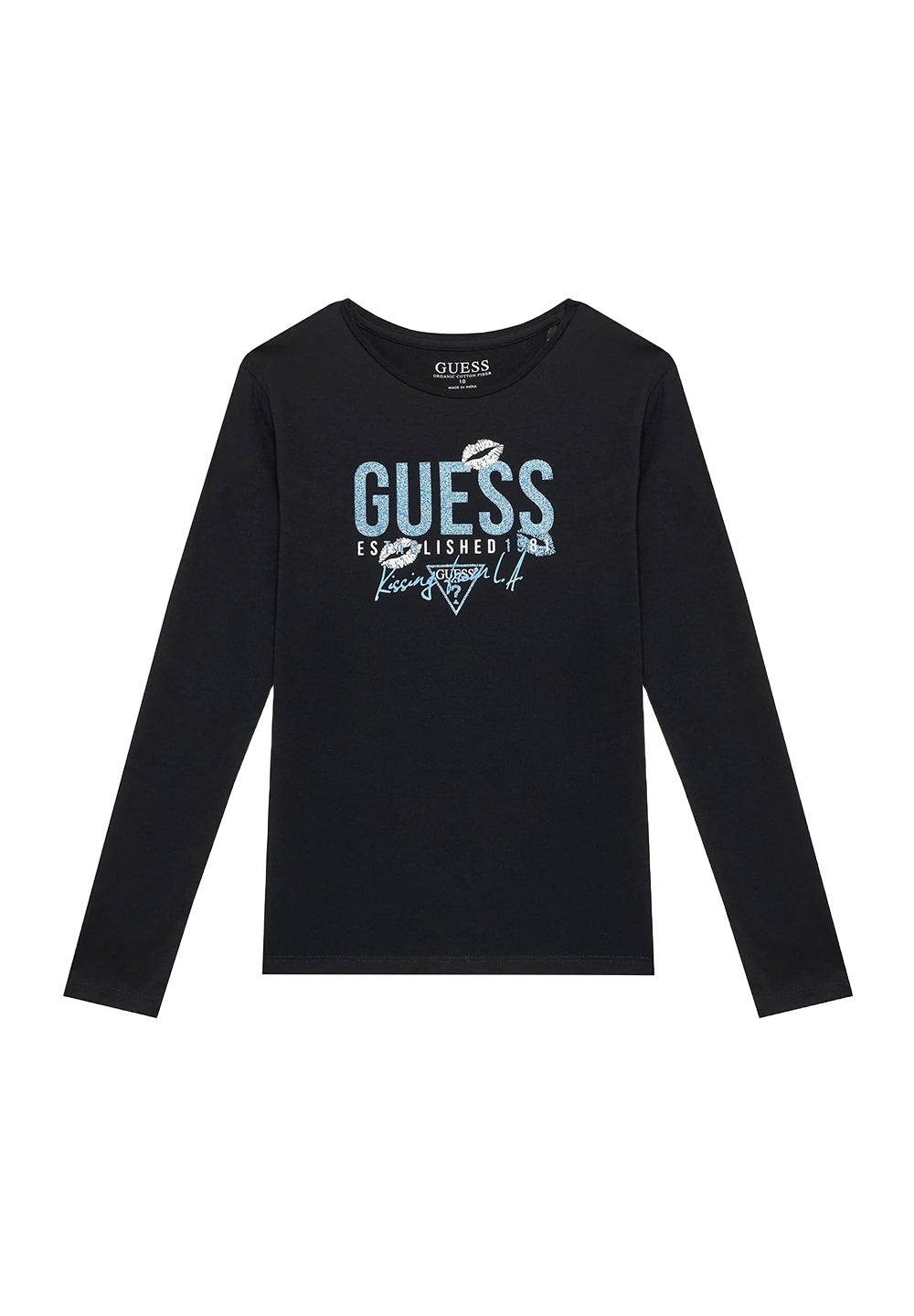 T-shirt noir pour fille