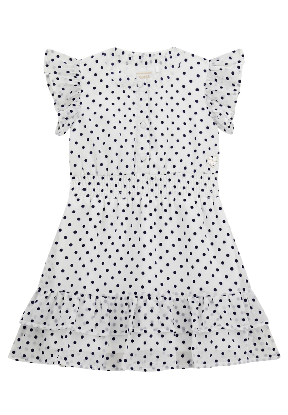 Blue and white dress for a little girl
