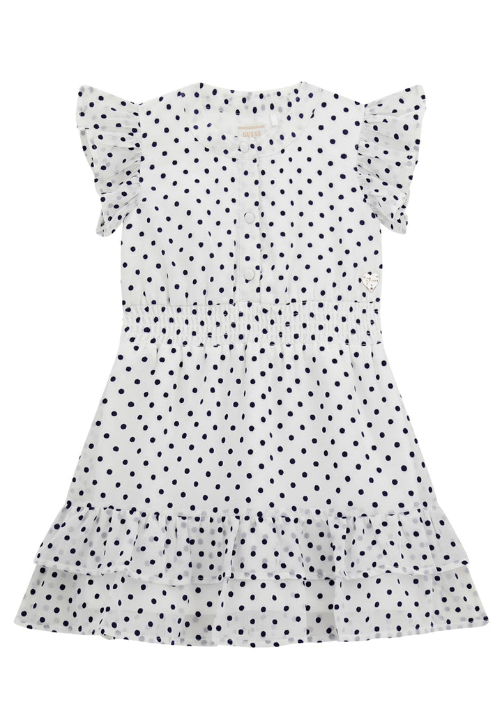 Blue and white dress for a little girl