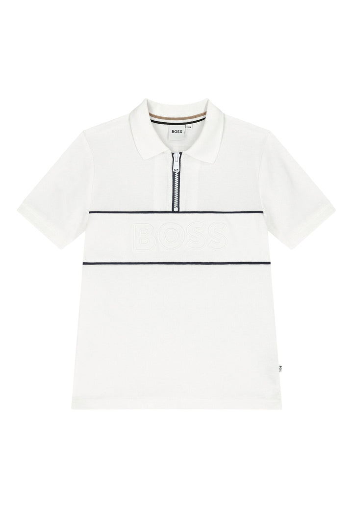 Polo blanca para niño