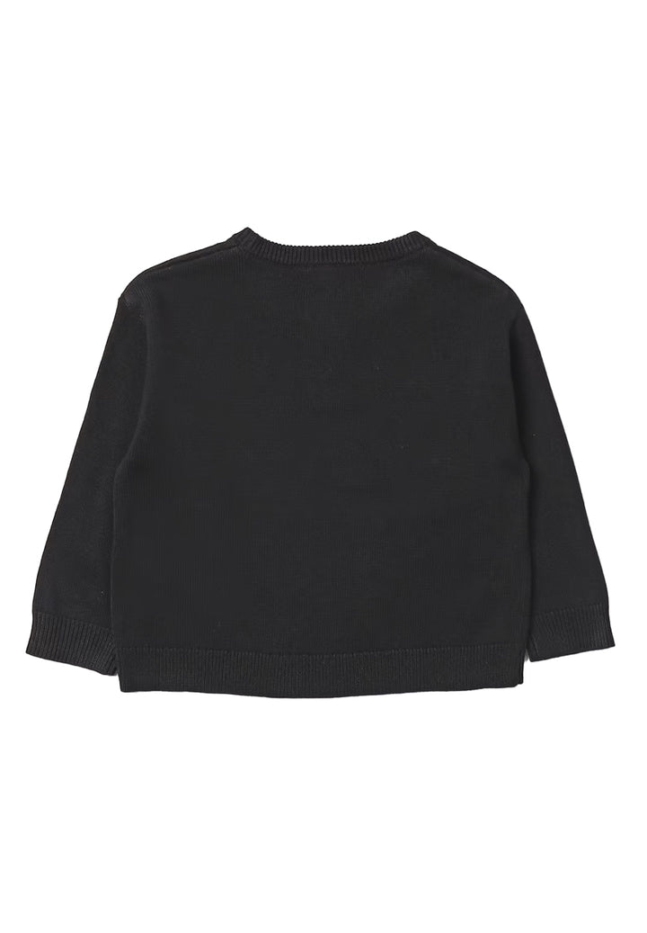 Pull noir pour bébé fille