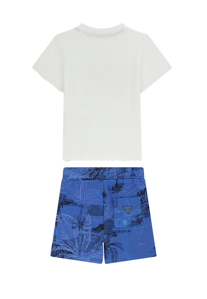 Weiß-blaues Outfit für Neugeborene