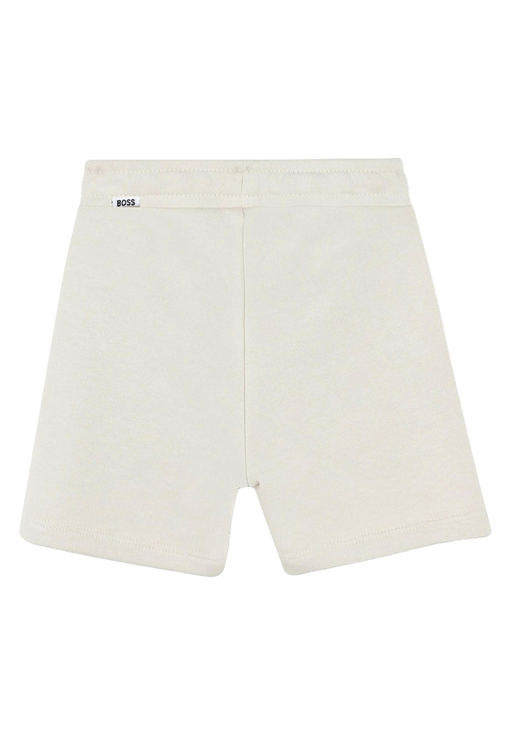 Bermudas color crema para niño
