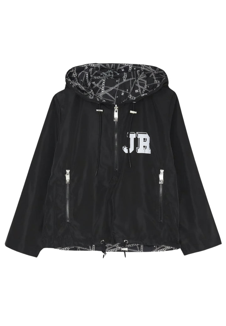 Reversible black jacket for boy