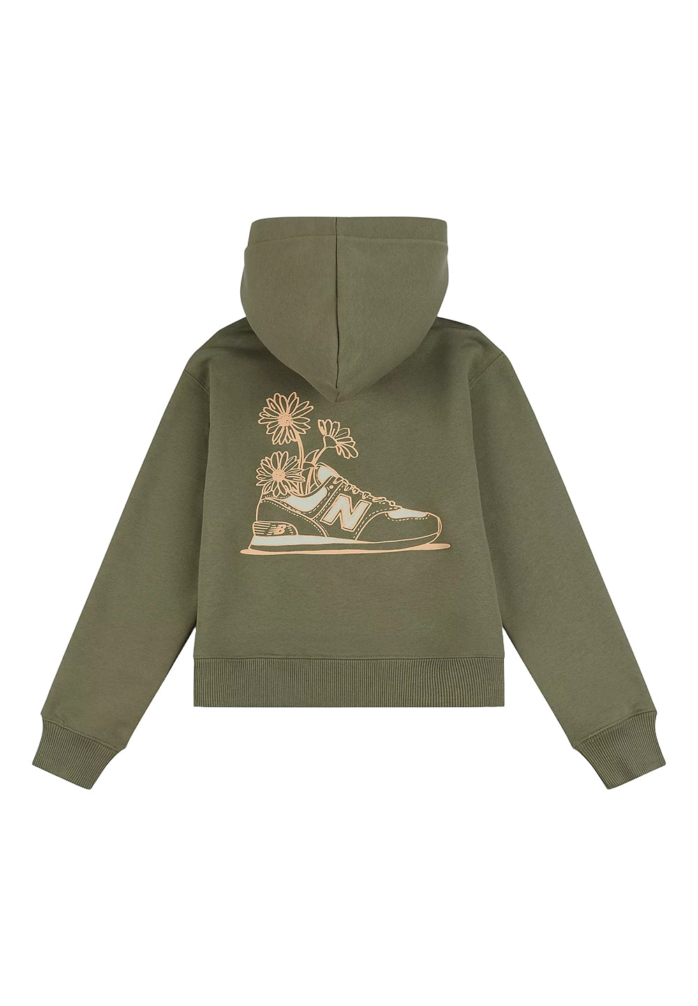 Grüner Kapuzenpullover für Mädchen