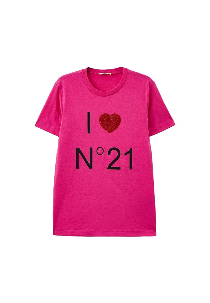T-shirt fuxia per bambina - Primamoda kids