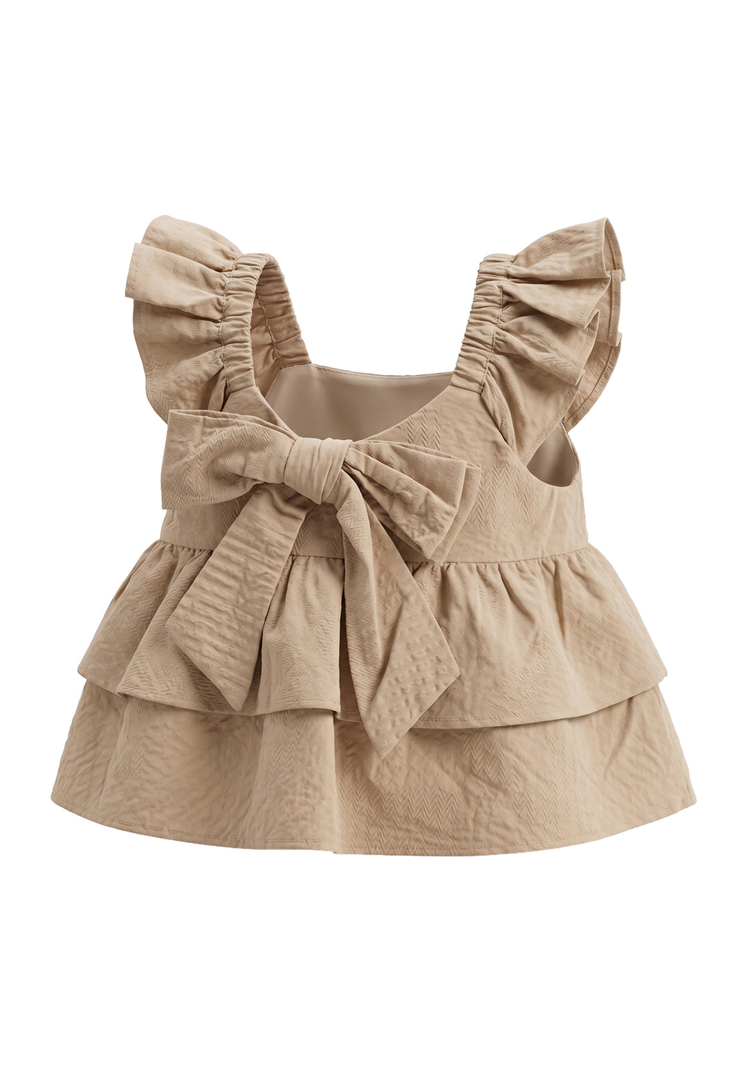 Beiges Kleid für Mädchen