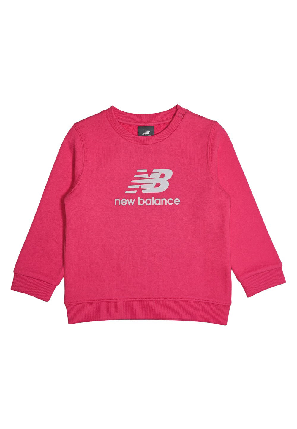 Fuchsiafarbenes Sweatshirt mit Rundhalsausschnitt für Babys