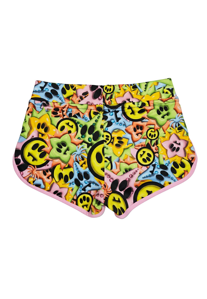Short multicolore pour fille
