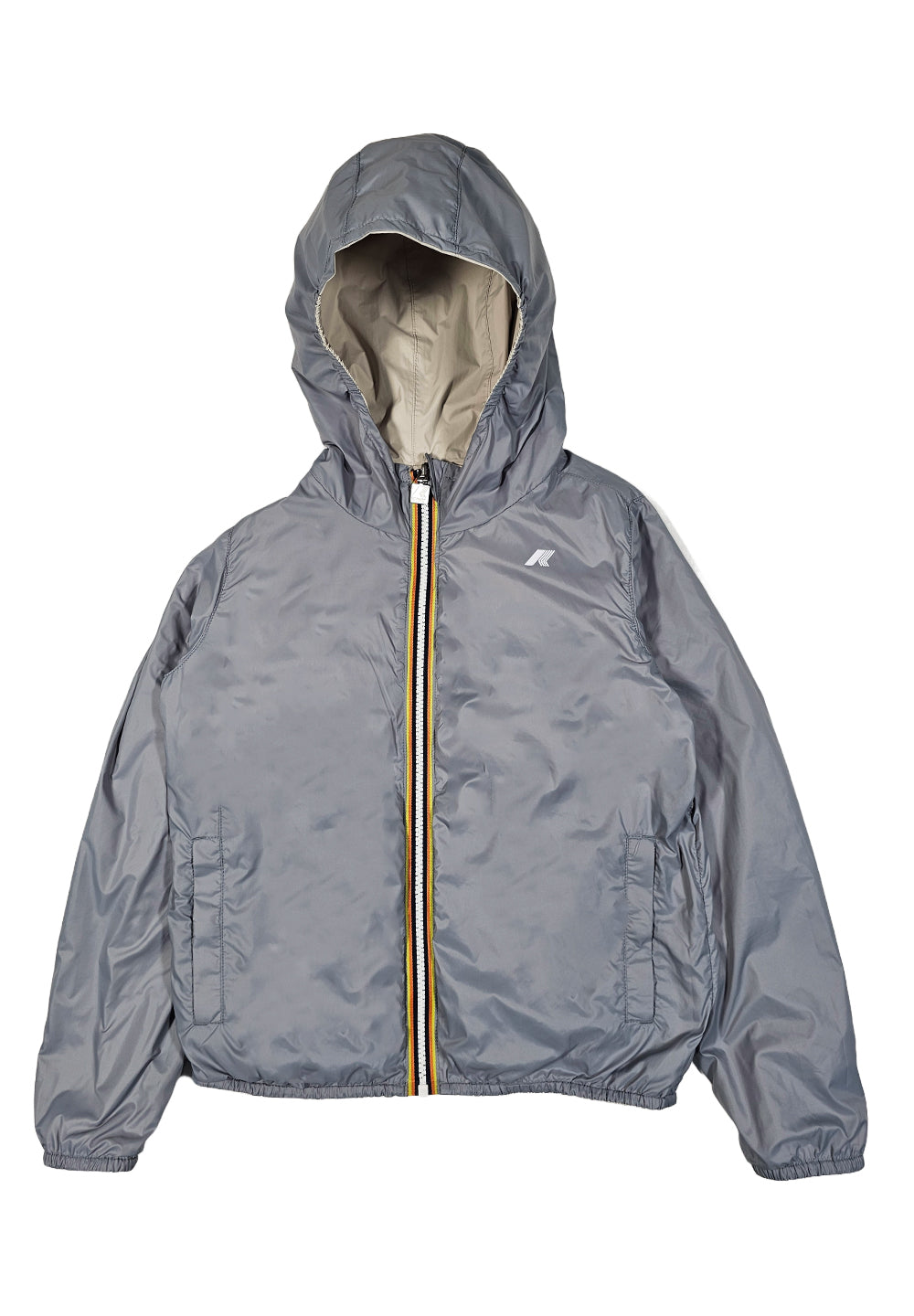 Reversible grey jacket for boys