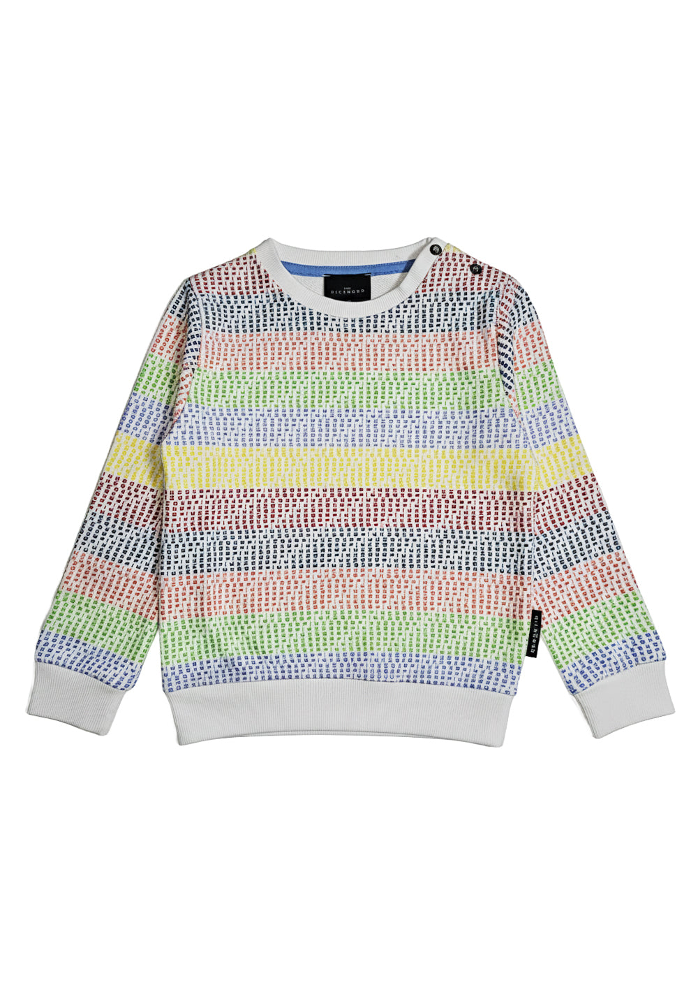 Sweat-shirt ras du cou multicolore pour nouveau-nés