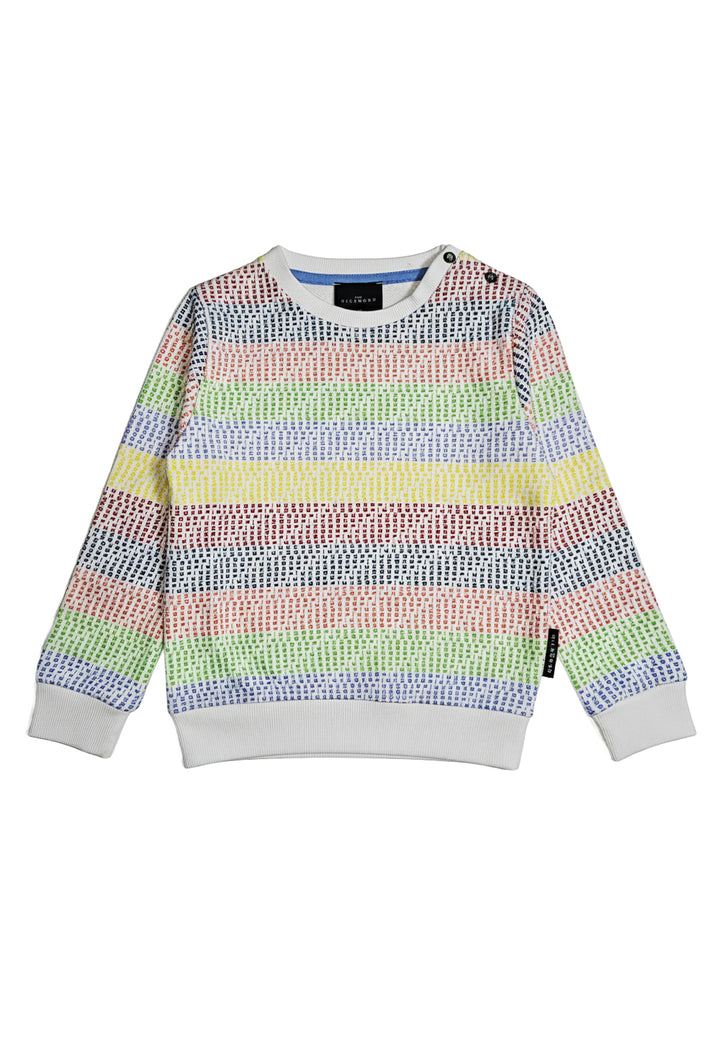 Sweat-shirt ras du cou multicolore pour nouveau-nés