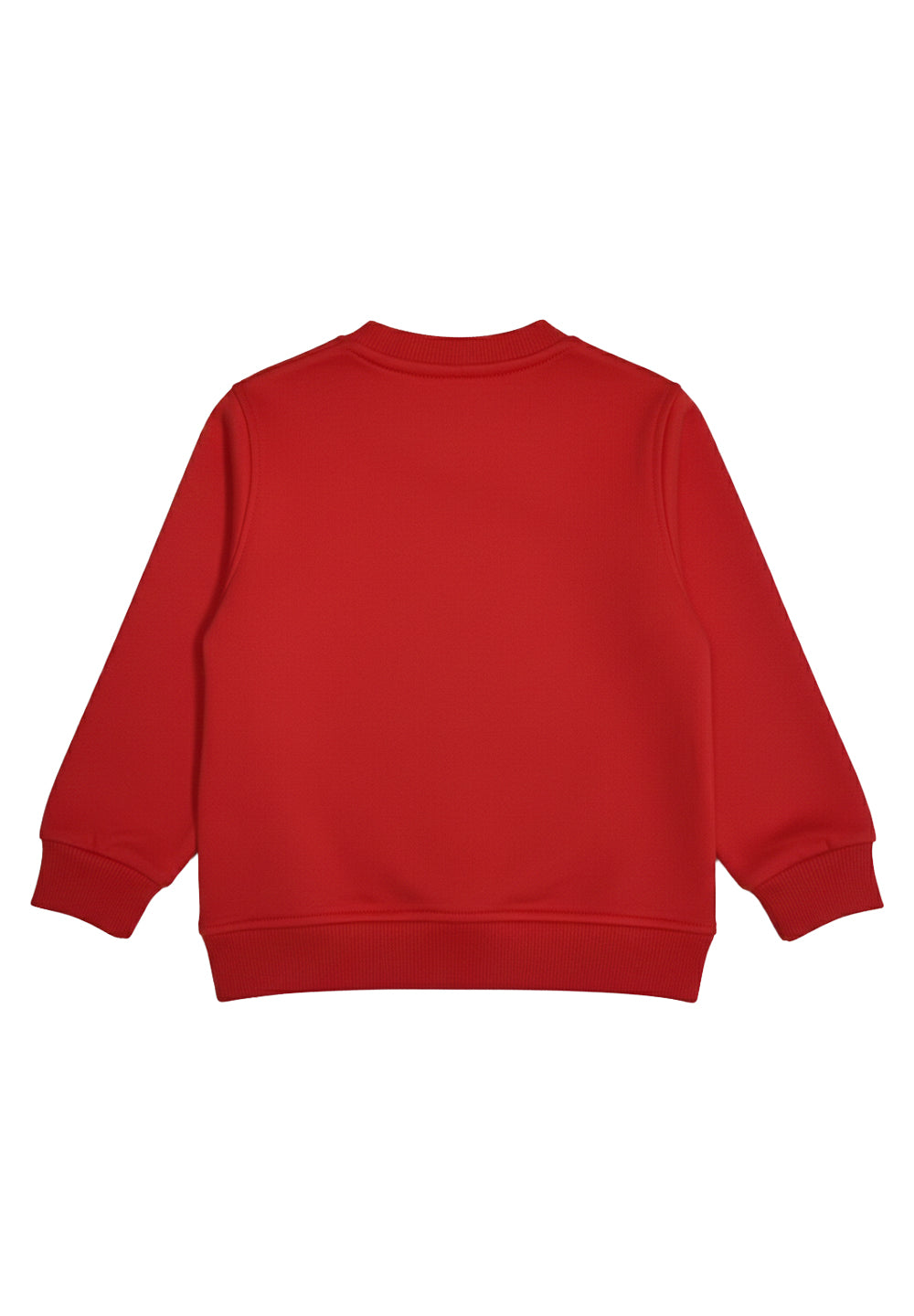 Sweat-shirt rouge à col rond pour nouveau-nés