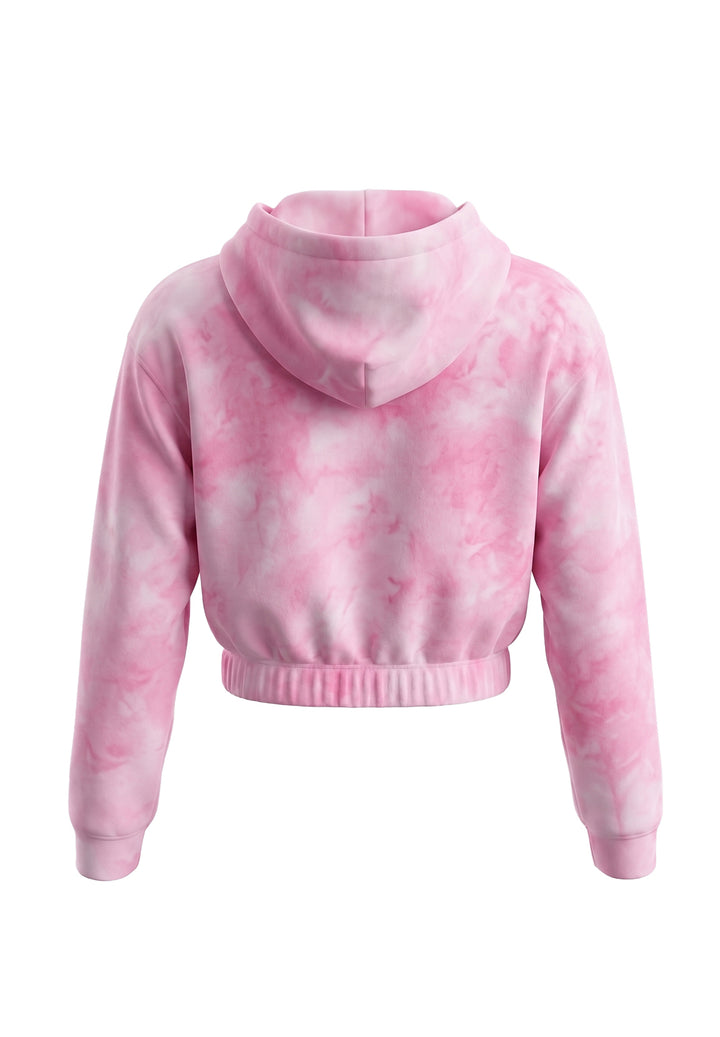 Rosa Sweatshirt mit Reißverschluss für Mädchen