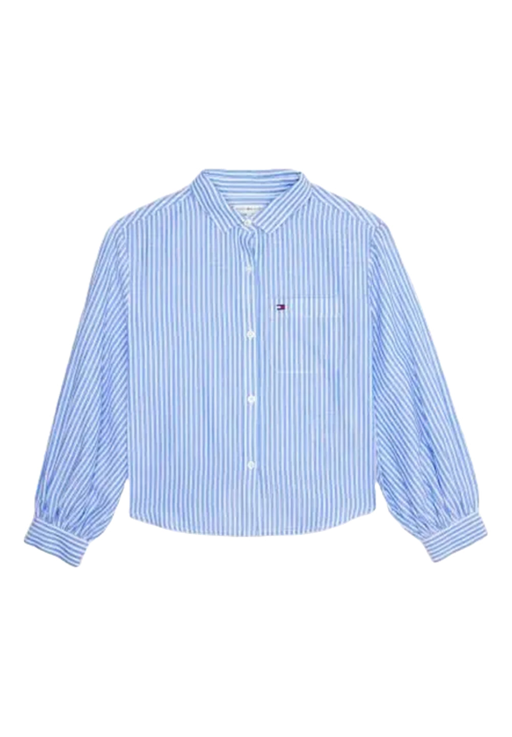 Chemise bleue pour fille