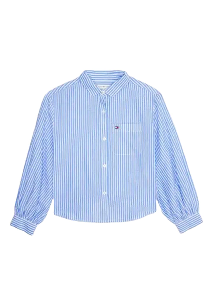 Chemise bleue pour fille