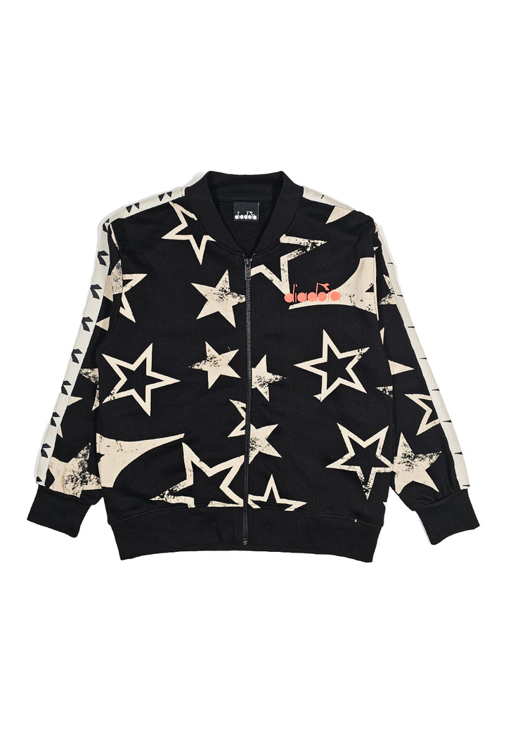 Felpa zip nera per bambino - Primamoda kids