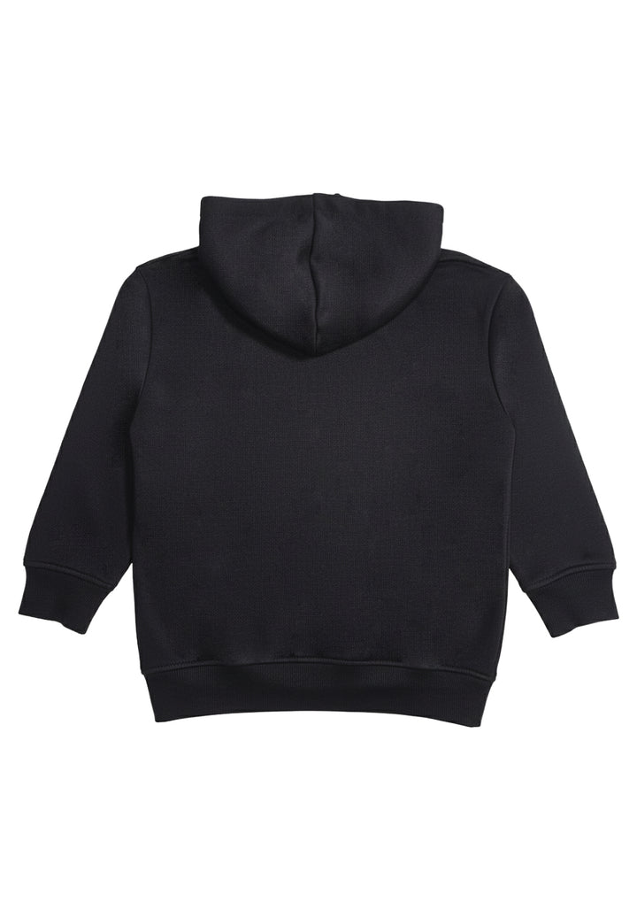 Sudadera con capucha negra para niño