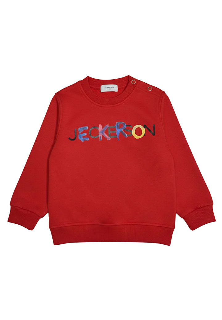 Sweat-shirt rouge à col rond pour nouveau-nés
