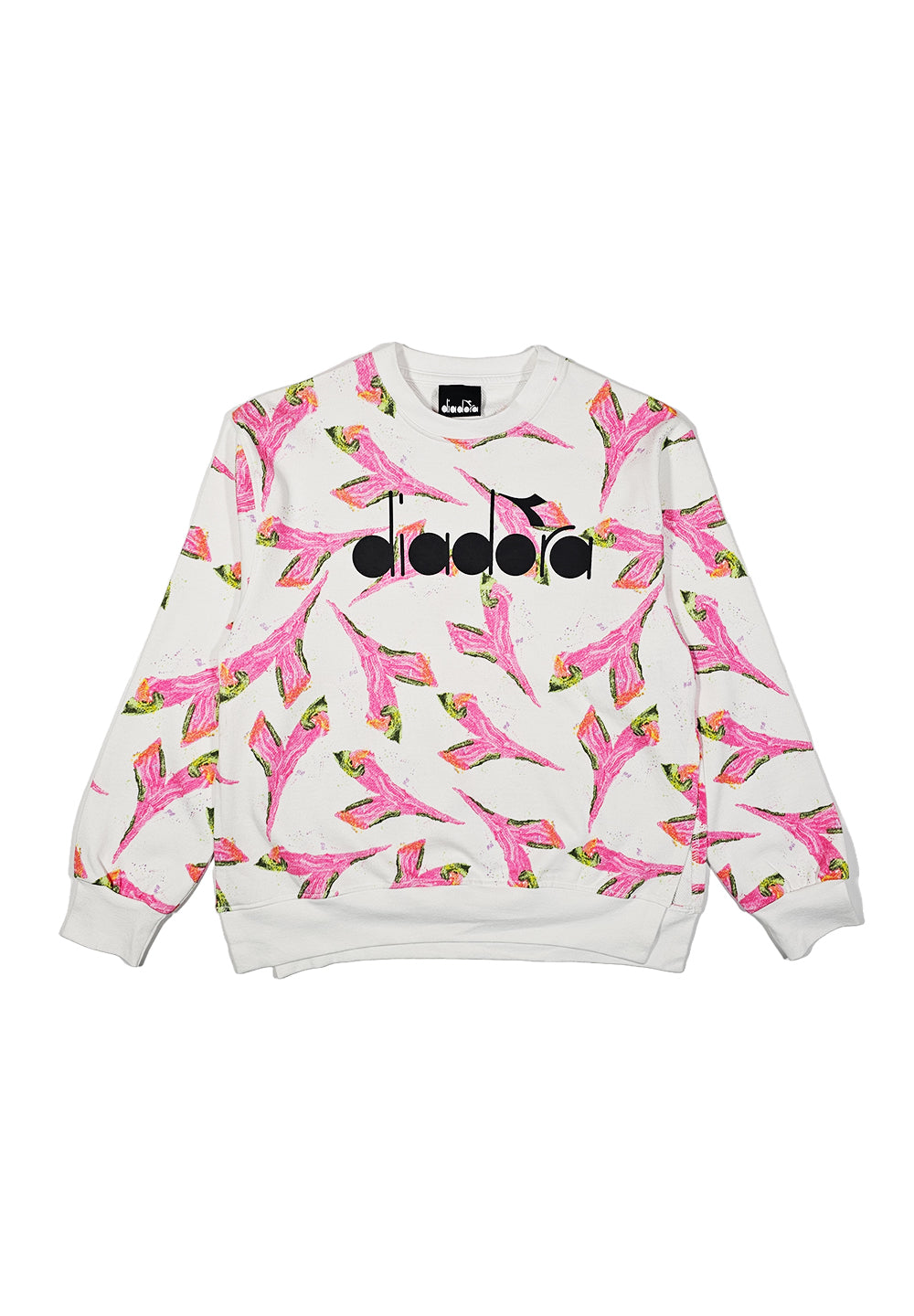 White crew neck sweatshirt for girls
