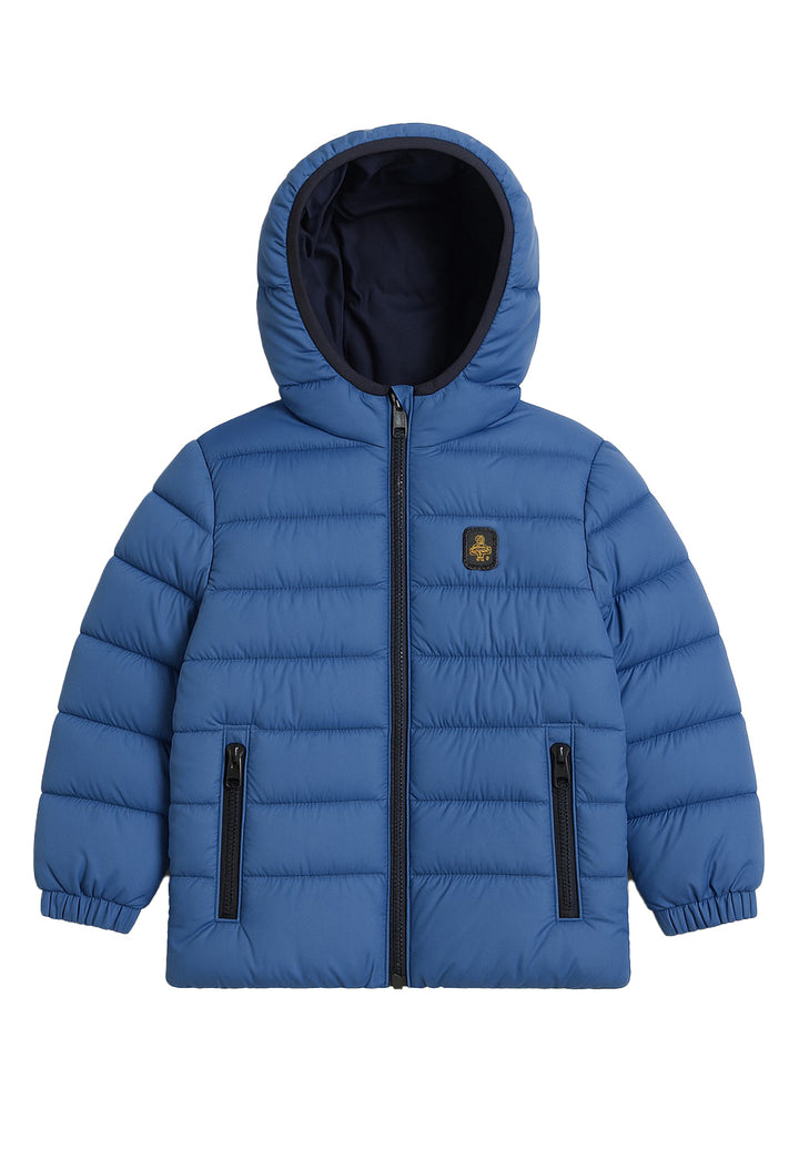 Chaqueta reversible azul para bebé